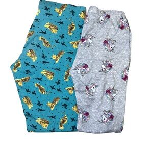 💥Lot of 2- 10/12 Shosho/Cat & Jack Kids Leggings